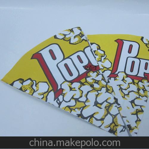 供應爆玉米花大號尖角紙袋 爆米花三角紙杯袋1件起批