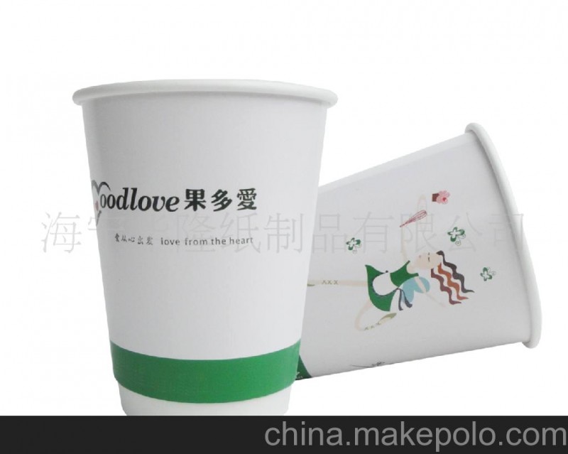 供應一次性12盎司熱飲紙杯紙外套雙層杯