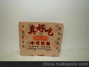 一次性紙袋食品袋，防潮防油淋膜通用袋，開窗牛皮紙袋