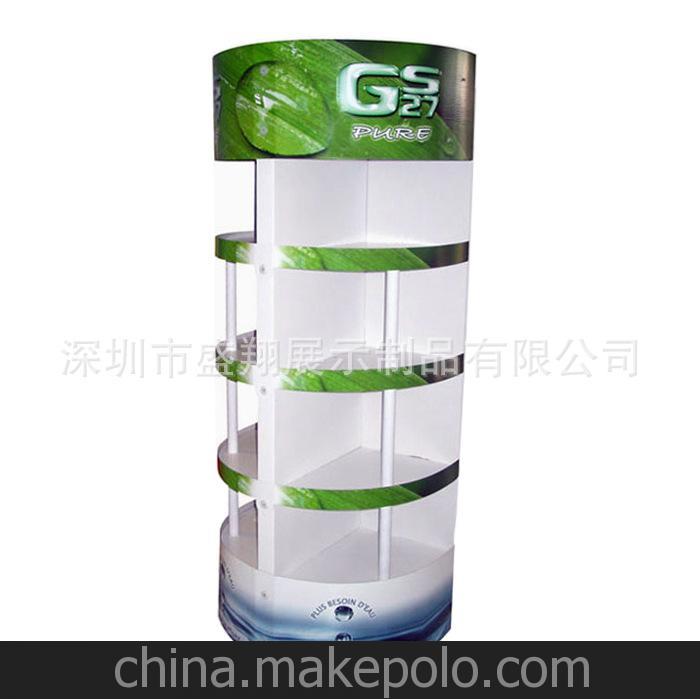 盛翔定制 紙質(zhì)陳列架 化妝品紙貨架 高質(zhì)量瓦楞紙板紙展示架