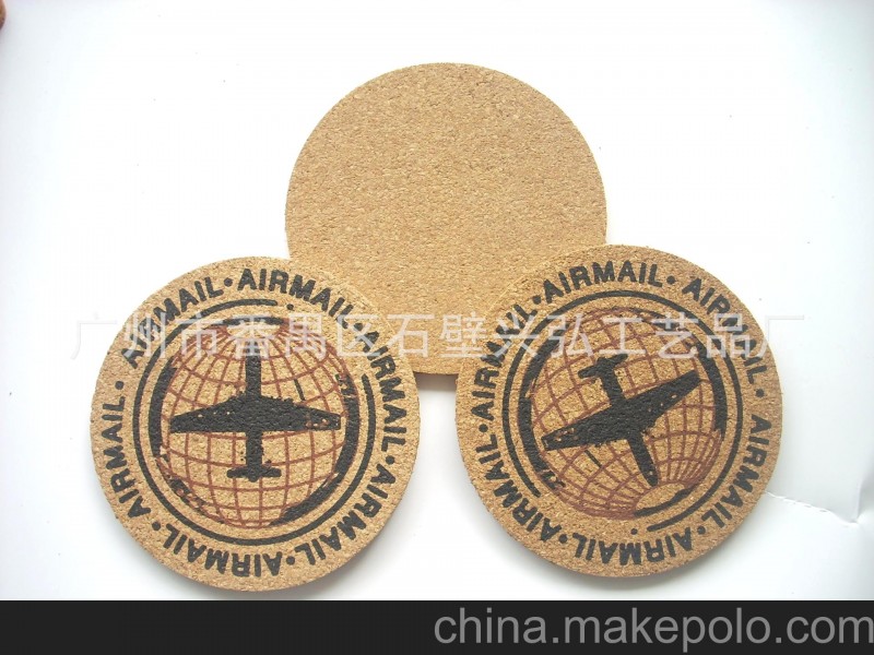 供應(yīng) 熱銷禮品 軟木灰板紙杯墊