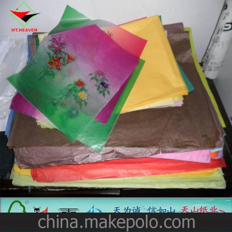 24克彩色蠟光紙批發 包裝用彩色蠟光紙