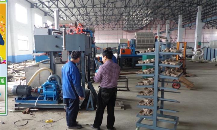 蛋托機，蛋托生產線，蛋托設備，迷你蛋托機福昌機械