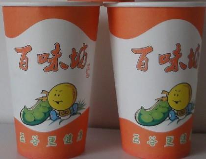 供應各種廣告餐飲豆漿等一次性紙杯制作印刷