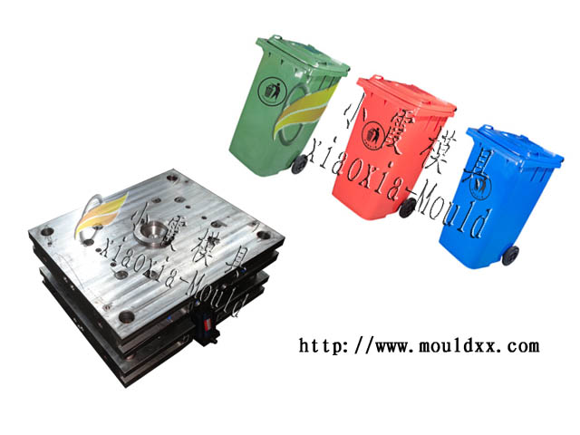 圓形廢紙簍模具，廢紙簍塑料模具