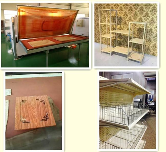 江蘇南京貨架木紋轉(zhuǎn)印機，轉(zhuǎn)印紙自動脫落。