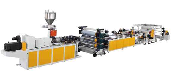 供應塑料片材設備PVC透明軟/硬片生產線