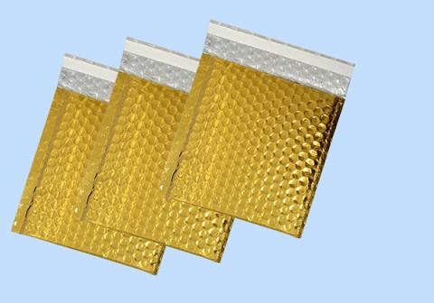 深圳市華彩興包裝材料有限公司專業生產金色鍍鋁膜復合氣泡信封袋