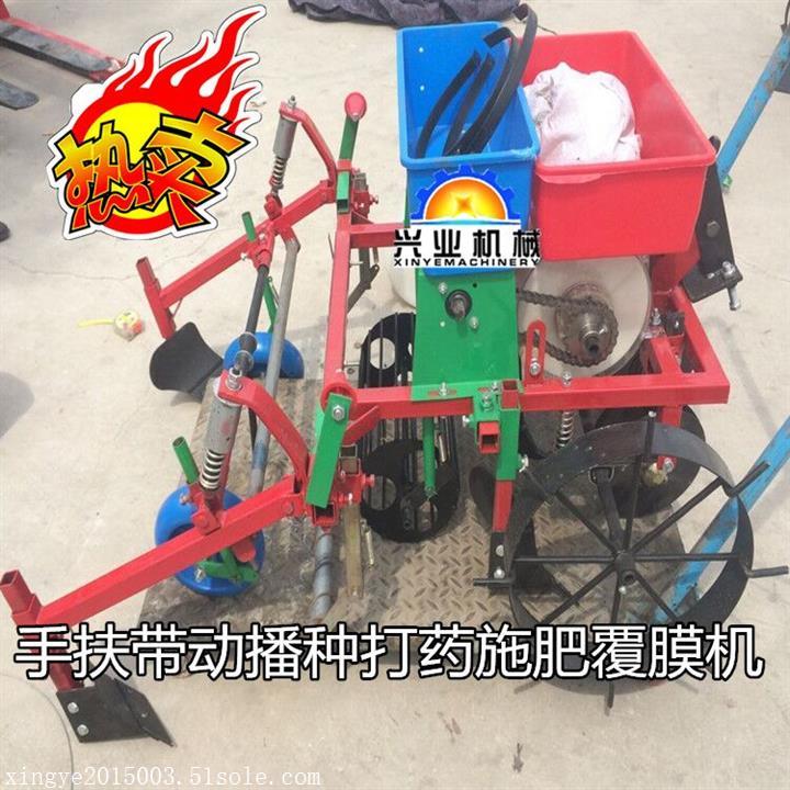 花生播種覆膜機  新型花生覆膜機 手扶覆膜機