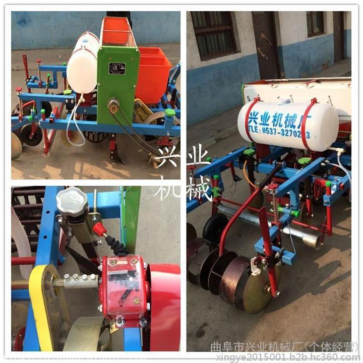 花生播種覆膜機視頻  起壟施肥覆膜機煙田專用 玉米播種機