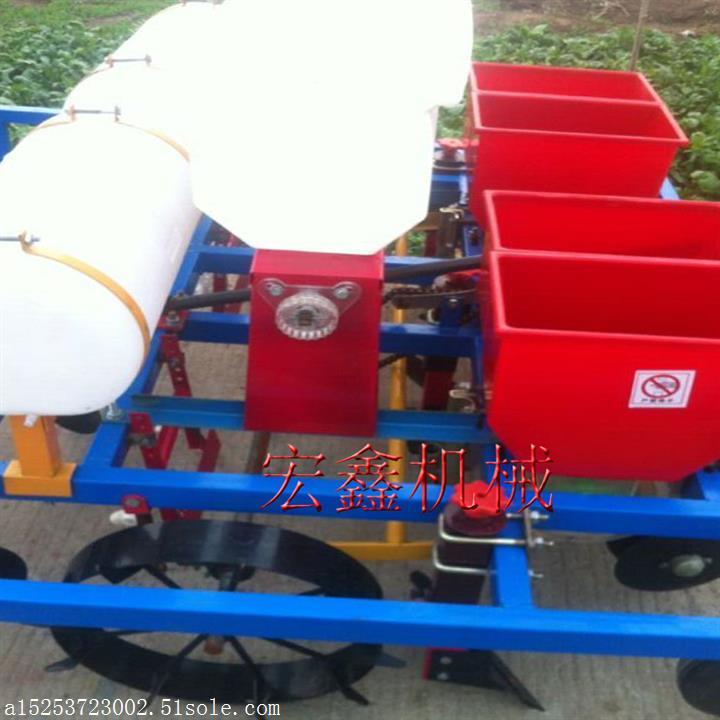 玉米雙行精播盤播種覆膜機  帶打藥覆膜機 壓膜多功能一體機