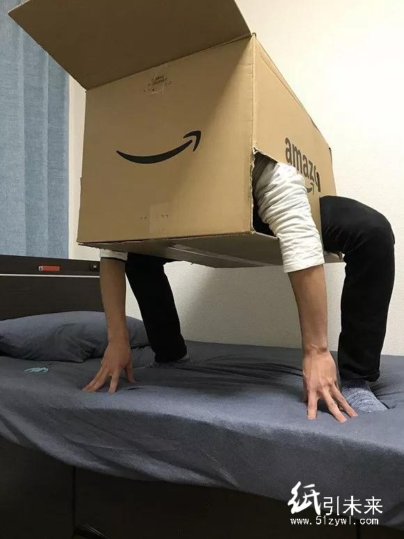 沒有 Labo 沒關系,亞馬遜的紙箱同樣「騷」得不行