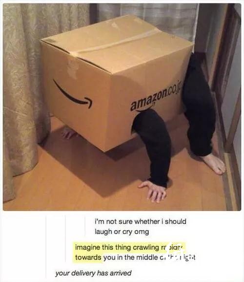 沒有 Labo 沒關系,亞馬遜的紙箱同樣「騷」得不行